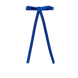 Shiny Ribbon Hair Clip – Blue